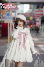 画像18: 【ToAlice】C6777ショルダーチュールリブハイネックニットトップス【30%OFF】 (18)
