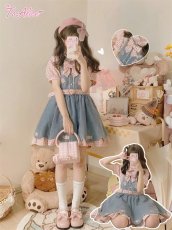 画像5: 【ToAlice】C6678パフスリーブギンガムチェックブラウス (5)
