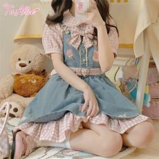 画像10: 【ToAlice】C6678パフスリーブギンガムチェックブラウス (10)