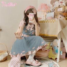 画像8: 【ToAlice】C6678パフスリーブギンガムチェックブラウス (8)