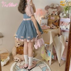 画像13: 【ToAlice】C6678パフスリーブギンガムチェックブラウス (13)