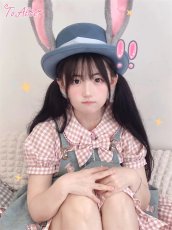 画像16: 【ToAlice】C6678パフスリーブギンガムチェックブラウス (16)