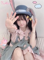 画像17: 【ToAlice】C6678パフスリーブギンガムチェックブラウス (17)