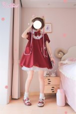 画像15:  【ToAlice】C6688ビッグうさ耳バルーンワンピース (15)