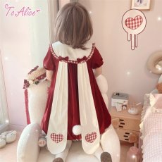 画像18:  【ToAlice】C6688ビッグうさ耳バルーンワンピース (18)