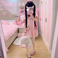 画像31:  【ToAlice】C6688ビッグうさ耳バルーンワンピース (31)