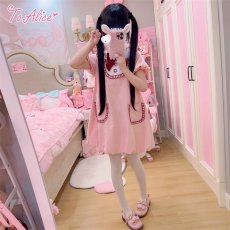 画像32:  【ToAlice】C6688ビッグうさ耳バルーンワンピース (32)