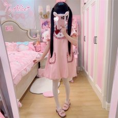 画像33:  【ToAlice】C6688ビッグうさ耳バルーンワンピース (33)