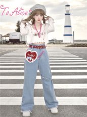 画像5: 【ToAlice】S2140ドットハートポーチ【50％OFF】 (5)