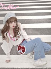 画像10: 【ToAlice】S2140ドットハートポーチ【50％OFF】 (10)