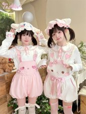 画像13: 【ToAlice】C6797ゆめかわうさぎサロペットかぼちゃパンツ (13)