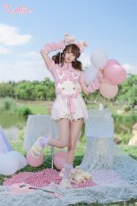 画像9: 【ToAlice】C6797ゆめかわうさぎサロペットかぼちゃパンツ (9)
