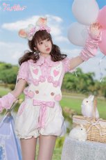 画像8: 【ToAlice】C6797ゆめかわうさぎサロペットかぼちゃパンツ (8)