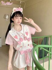 画像26: 【ToAlice】C6797ゆめかわうさぎサロペットかぼちゃパンツ (26)