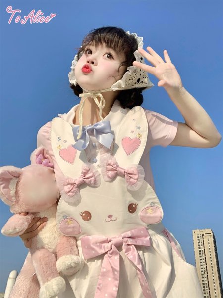 ToAlice】C6797ゆめかわうさぎサロペットかぼちゃパンツ - To Alice