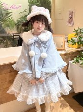 画像16: 【ToAlice】C689ハートポケットポンチョ風コート (16)