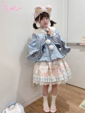 画像20: 【ToAlice】C689ハートポケットポンチョ風コート (20)