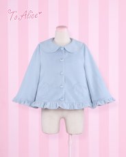 画像6: 【ToAlice】C689ハートポケットポンチョ風コート (6)