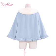 画像5: 【ToAlice】C689ハートポケットポンチョ風コート (5)