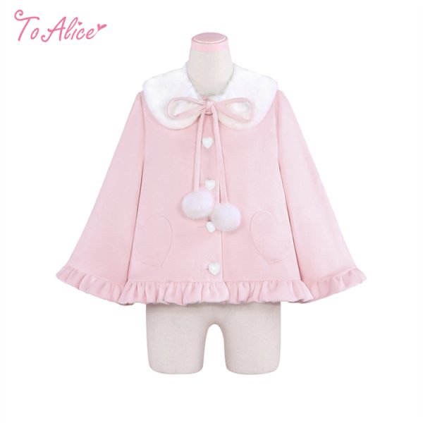 tete　　SETTO ポンチョ風コート　レディース ToAlice】C689 ハートポケットポンチョ風コート【50％OFF】 - To Alice