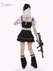 画像4: 【Last one】【ToAlice】S2334ハートボタンレッグウォーマー【30％OFF】 (4)