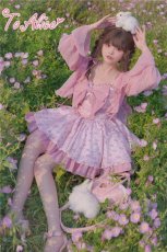 画像14: 【Last one】【ToAlice】C6999初恋少女レースアップミニ丈スリングワンピース【30％OFF】 (14)