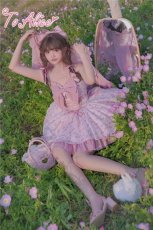 画像17: 【Last one】【ToAlice】C6999初恋少女レースアップミニ丈スリングワンピース【30％OFF】 (17)