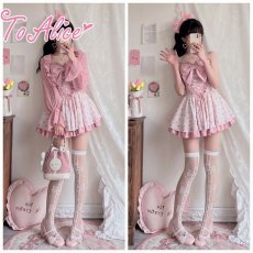 画像24: 【Last one】【ToAlice】C6999初恋少女レースアップミニ丈スリングワンピース【30％OFF】 (24)