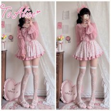 画像23: 【Last one】【ToAlice】C6999初恋少女レースアップミニ丈スリングワンピース【30％OFF】 (23)
