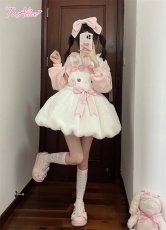 画像19: 【送料無料】C7026ゆめかわうさぎもこもこサロペットバルーンスカート《予約受付》 (19)