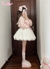 画像18: 【送料無料】C7026ゆめかわうさぎもこもこサロペットバルーンスカート《予約受付》 (18)