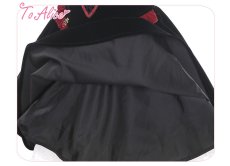 画像7: 【ToAlice】C7054吸血鬼の薔薇付きベロアジャンパースカート【30％OFF】 (7)