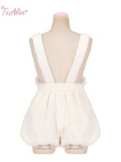 画像4: 【ToAlice】C7096 SweetStrawberryベアサロペットかぼちゃパンツ【30%OFF】 (4)