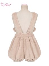 画像3: 【ToAlice】C7096 SweetStrawberryベアサロペットかぼちゃパンツ【30%OFF】 (3)