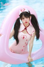 画像7: 【ToAlice】C7184ナース×チャイナ水着【30%OFF】 (7)