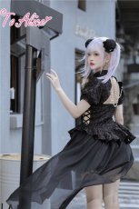 画像19: 【Last one】【ToAlice】ジャカードレースアップドレス (19)