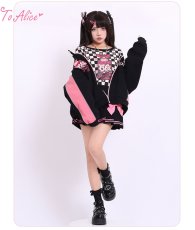 画像15: 【Last one】【ToAlice】S2451ブロックチェック重ねリボンクリップセット【30％OFF】 (15)