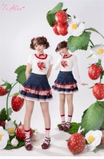 画像5: 【ToAlice】C7325はしごレースデニムティアードスカート (5)