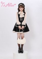 画像15: 【ToAlice】C7426リボンレイヤード風ツイードワンピース【30%OFF】 (15)