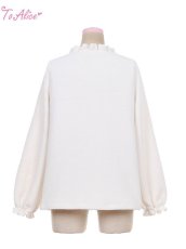 画像3: 【ToAlice】C7436ポンポンリボン付きあったかトップス【30%OFF】 (3)