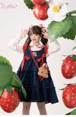 画像5: 【ToAlice】L1484ストロベリーブーケ長袖ブラウス (5)