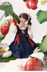 画像7: 【ToAlice】L1484ストロベリーブーケ長袖ブラウス (7)