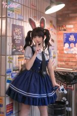 画像4: 【Last one】【ToAlice】S2760うさみみ付きポリス風ボーラーハット (4)