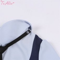 画像2: 【Last one】【ToAlice】C7783ポリスレイヤード風ショート丈トップス【本店・通販限定】【30%OFF】 (2)