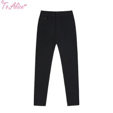 画像1: 【ToAlice】C7784ブラックスキニーパンツ【本店・通販限定】【30%OFF】 (1)