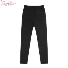 画像2: 【ToAlice】C7784ブラックスキニーパンツ【本店・通販限定】【30%OFF】 (2)