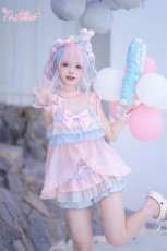 画像9: 【ToAlice】パステルティアードビキニ【30%OFF】 (9)