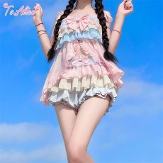 画像11: 【ToAlice】パステルティアードビキニ【30%OFF】 (11)