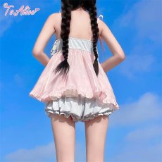 画像12: 【ToAlice】パステルティアードビキニ【30%OFF】 (12)