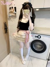画像22: 【ToAlice】C7829はしごレース×リボンレイヤード風トップス (22)